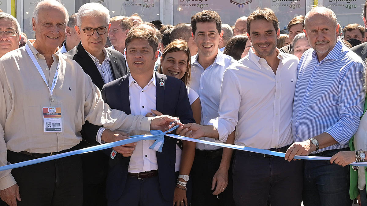Kicillof, Domínguez y de Pedro participaron en la inauguración de ExpoAgro 2022 en San Nicolás