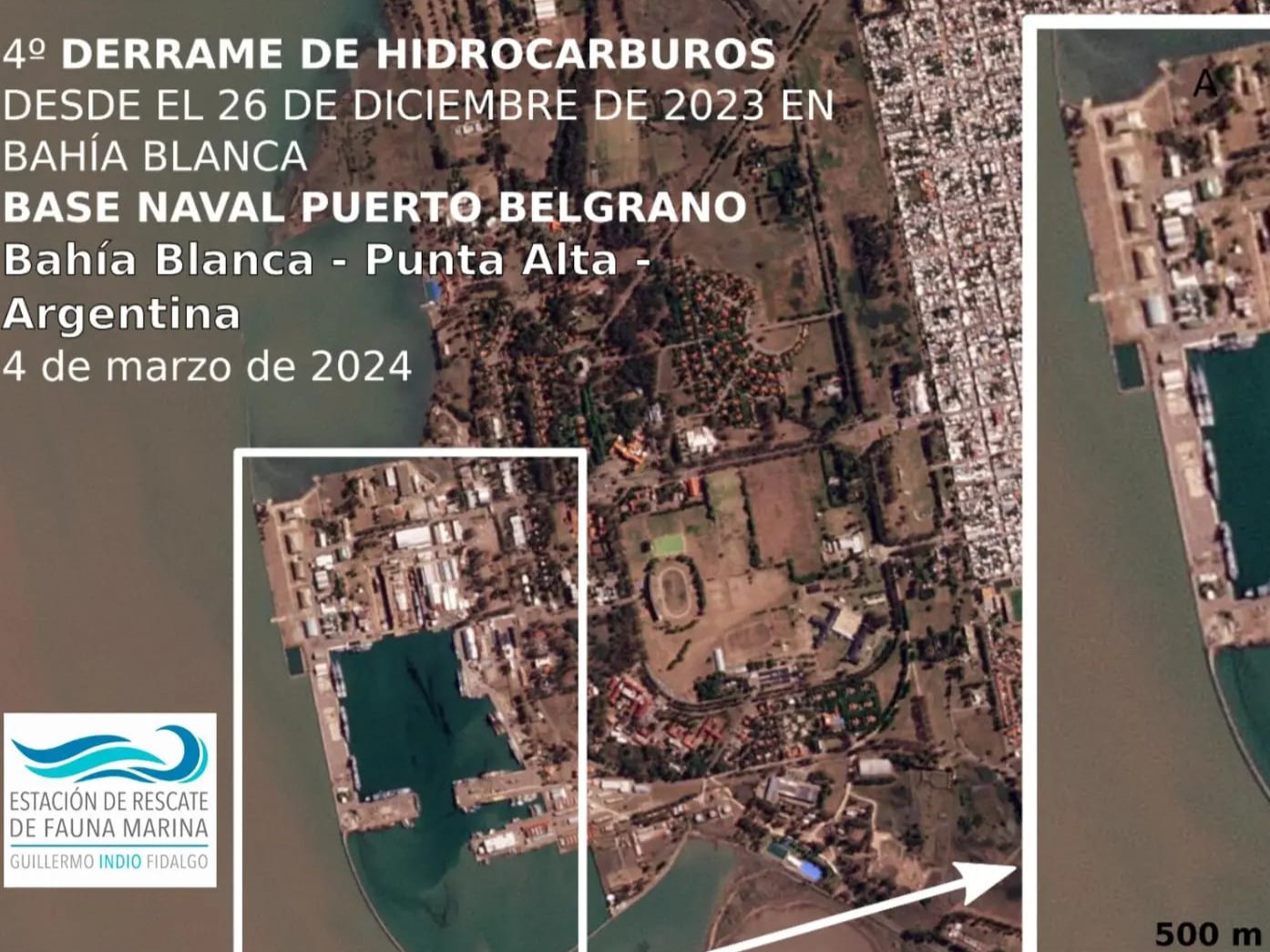 Cuarto derrame de hidrocarburos en Bahía Blanca a poco más de dos meses del primero