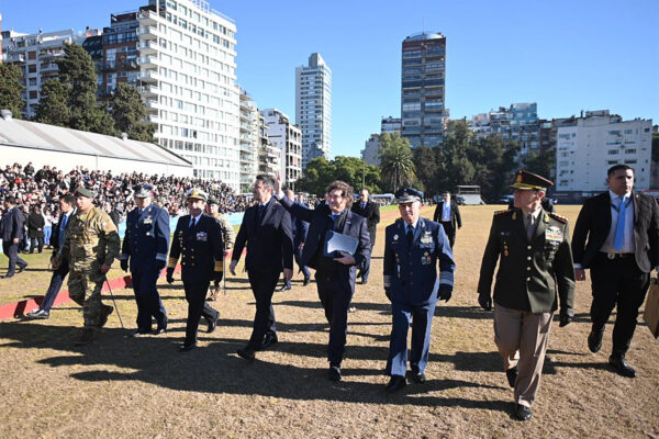 Milei hizo su acto acto del Día de la Bandera en el Campo de Polo de Palermo